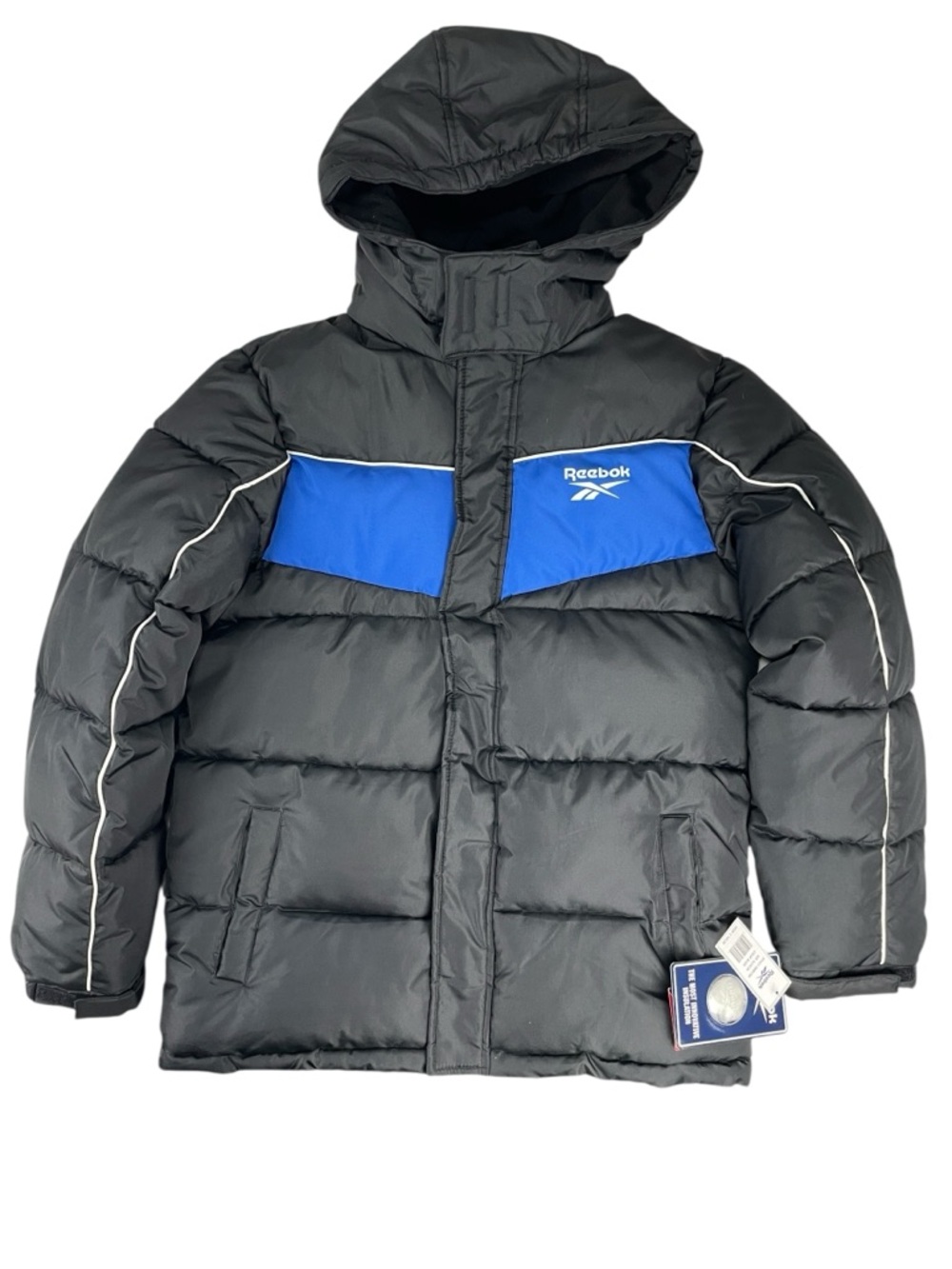 Reebok Boys Puffer Winter Jacket with Hood Size XL 18/20 NWT